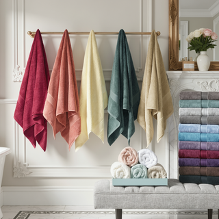 Sunvega 8-Piece Premium Cotton Towel Set with Antimicrobial Treatment for Health and Wellness