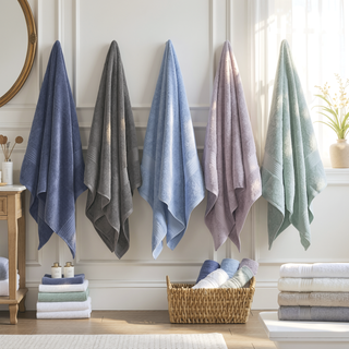 Sunvega GOTS Certified 650GSM Organic Long Staple Cotton 6 Piece Towel Set