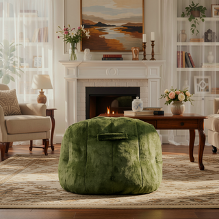 Sunvega Giant High Density Foam Filled Bean Bag Sofa Chair with Armrests