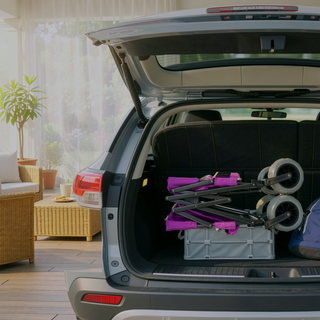 Sunvega 3-in-1 Heavy-Duty Folding Wagon Cart with Bench Seat and Storage