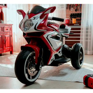 Sunvega Kids Electric Motorcycle with Headlights Music MP3 Player for 3-4 Years Boys