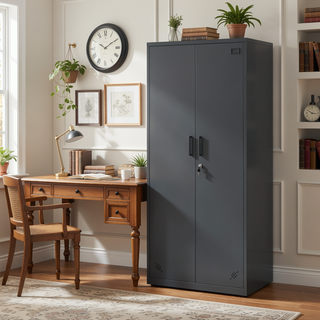 Sunvega High Strength Steel Storage Cabinet with Adjustable Shelves and Doors