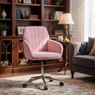 Sunvega Ergonomic Swivel Chair with Soft Memory Foam Cushion and Lumbar Support