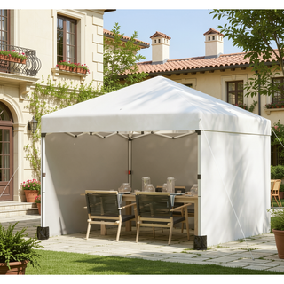 Sunvega Pop Up Canopy Tent with Three Sidewalls and Adjustable Height Legs