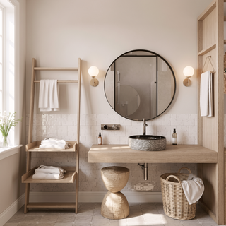 Sunvega Modern White Metal Framed Recessed Medicine Cabinet with Mirror and Storage