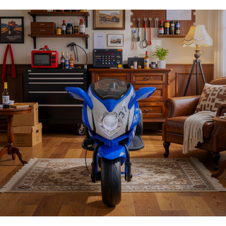 Sunvega Kids Electric Motorcycle with Headlights Music MP3 Player for 3-4 Years Boys