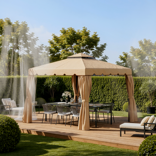 Sunvega 9.8 x 9.8 Ft Gazebo Replacement Canopy with Double Vented Roof