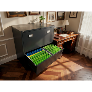 Sunvega 4 Drawer Lateral Metal File Cabinet with Lock for Home Office