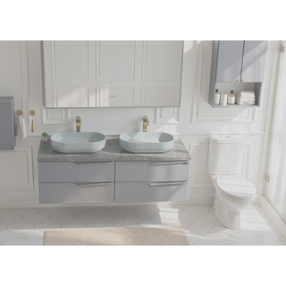 Sunvega 24x14 Inch White Oval Acrylic Above Counter Bathroom Vessel Sink