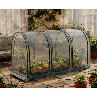 Sunvega Plant Protection Tent with Two Zippered Doors, Storage Bag, and Ground Stakes