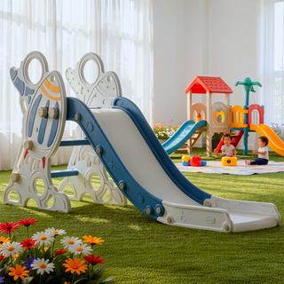 Sunvega Indoor Rocket Ship Slide for Toddlers Ages 1.5-3 with Non-Slip Stairs