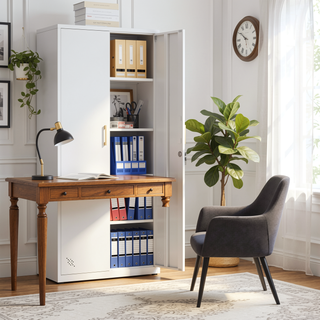 Sunvega High Strength Steel Storage Cabinet with Adjustable Shelves and Doors