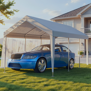 Sunvega 10x20ft Waterproof UV Protected Carport Canopy Cover with 72 Elastic Buckles