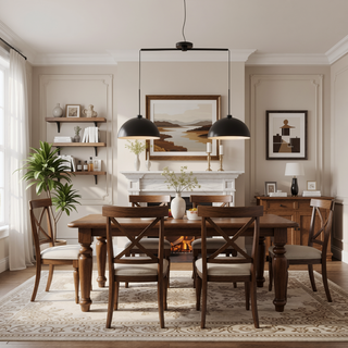 Sunvega Industrial Modern Black Double Pendant Light with Matte Finish for Dining Room Kitchen