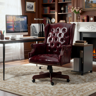 Sunvega Executive Office Chair with High Back Reclining and Thick Padded PU Leather
