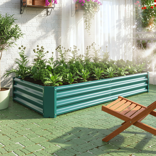 Sunvega 72x36x12 Inch Metal Raised Garden Bed for Plants Vegetables and Flowers