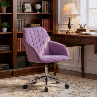 Sunvega Ergonomic Swivel Chair with Soft Memory Foam Cushion and Lumbar Support