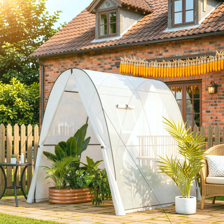 Sunvega Upgraded Walk-in Tunnel Greenhouse with PE Cover and Mesh Door