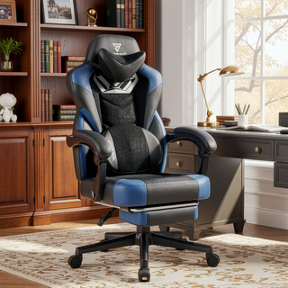 Sunvega Ergonomic Gaming Chair with Footrest and Lumbar Support for Adults Heavy People