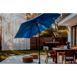 Sunvega 15-Foot Rectangular Outdoor Umbrella with Crank for Patio and Garden