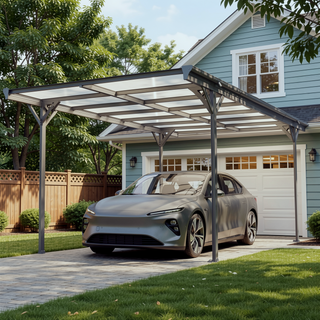 Sunvega 16x10 FT Outdoor Carport with Aluminum Alloy Frame and Polycarbonate Panels