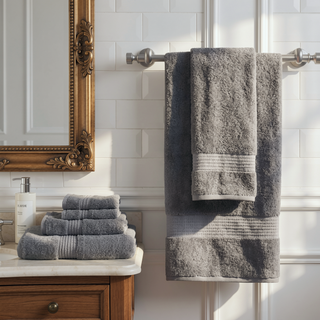 Sunvega GOTS Certified 650GSM Organic Long Staple Cotton 6 Piece Towel Set