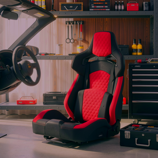 Sunvega Universal PVC Bucket Style Reclinable Sport PU Leather Simulator Racing Seat