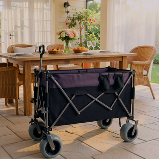 Sunvega Heavy-Duty Folding Wagon Cart with All-Terrain Wheels and 480lbs Capacity