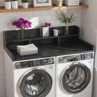 Sunvega Waterproof MDF Washer Dryer Countertop with Non-slip Pads and High Edge