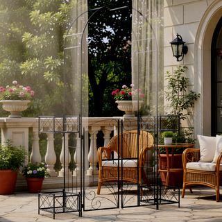 Sunvega 2 Pack 71" x 19.7" Rustproof Metal Garden Trellis for Climbing Plants