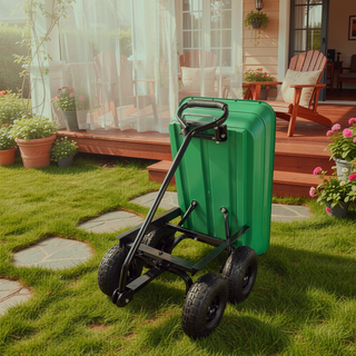Sunvega Folding Garden Dump Truck with Steel Frame and 10-Inch Pneumatic Tires