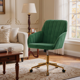 Sunvega Ergonomic Swivel Chair with Soft Memory Foam Cushion and Lumbar Support