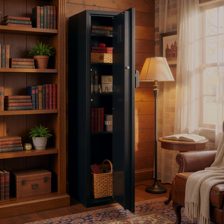 Sunvega Biometric Keypad Rifle Safe with Secure Firearm Storage for Home Use