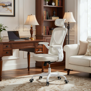 Sunvega Ergonomic Office Chair with Adjustable Headrest and Lumbar Support for Home Office