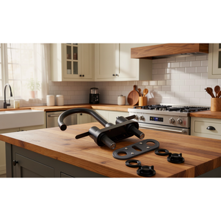 Sunvega Oil Rubbed Bronze Centerset Two Handle Bathroom Sink Faucet