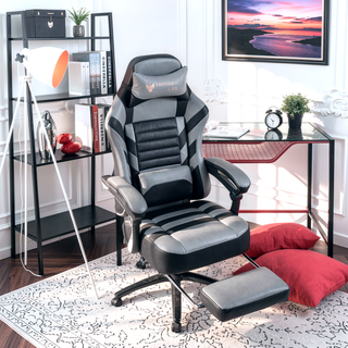 Sunvega Adjustable Swivel Racing Office Ergonomic Video Game Chair with Lumbar Massage