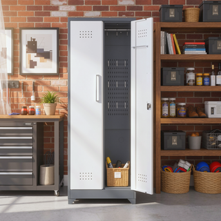 Sunvega Heavy Duty Steel Storage Cabinet With Locking Doors and Adjustable Shelves