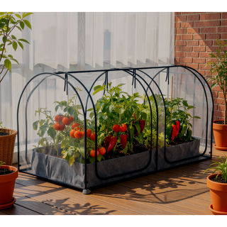 Sunvega Plant Protection Tent with Two Zippered Doors, Storage Bag, and Ground Stakes