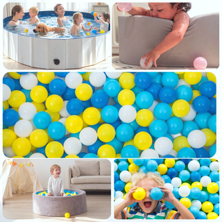 Sunvega 500 Count 2.2 Inch Crushproof Phthalate Free BPA Free Ball Pit Balls for Kids