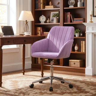 Sunvega Ergonomic Swivel Chair with Soft Memory Foam Cushion and Lumbar Support