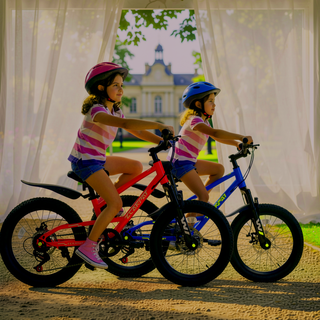 Sunvega 20 Inch 7-Speed Mountain Bike for Boys and Girls Ages 6-12 with Front Suspension