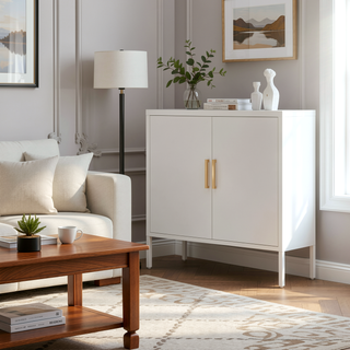 Sunvega High Strength Steel Storage Cabinet with Adjustable Shelves and Doors