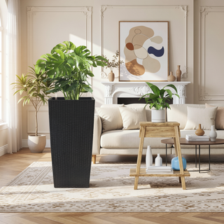 Sunvega 2 Pack Tall 21.7 Inch Crack-Resistant UV-Resistant Matte Planter Box for Indoor Outdoor