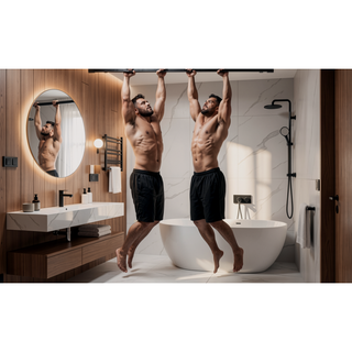 Sunvega Frameless Single Sliding Shower Door with Clear Tempered Glass and Matte Black Finish