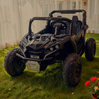 Sunvega 24V Two-Seater Kids Ride On UTV with Remote Control and Four-Wheel Suspension