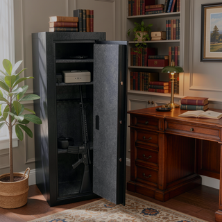 Sunvega California DOJ Approved 9.33 Cubic Ft Biometric Rifle Safe with Silent Mode