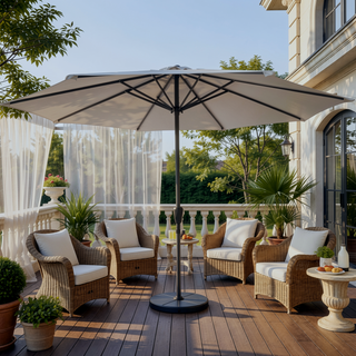 Sunvega 9FT Outdoor Patio Umbrella with Crank and UV 50+ Protection for Patio