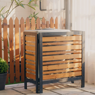 Sunvega 3-Panel Outdoor Air Conditioner Privacy Fence Screen for Garden and Patio