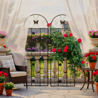 Sunvega 2 Pack 71" x 19.7" Metal Galvanized Rustproof Trellis for Climbing Plants