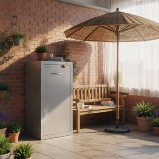Sunvega Stainless Steel Roll Out Trash Drawer with Smooth Sliding Rails for Outdoor Kitchen